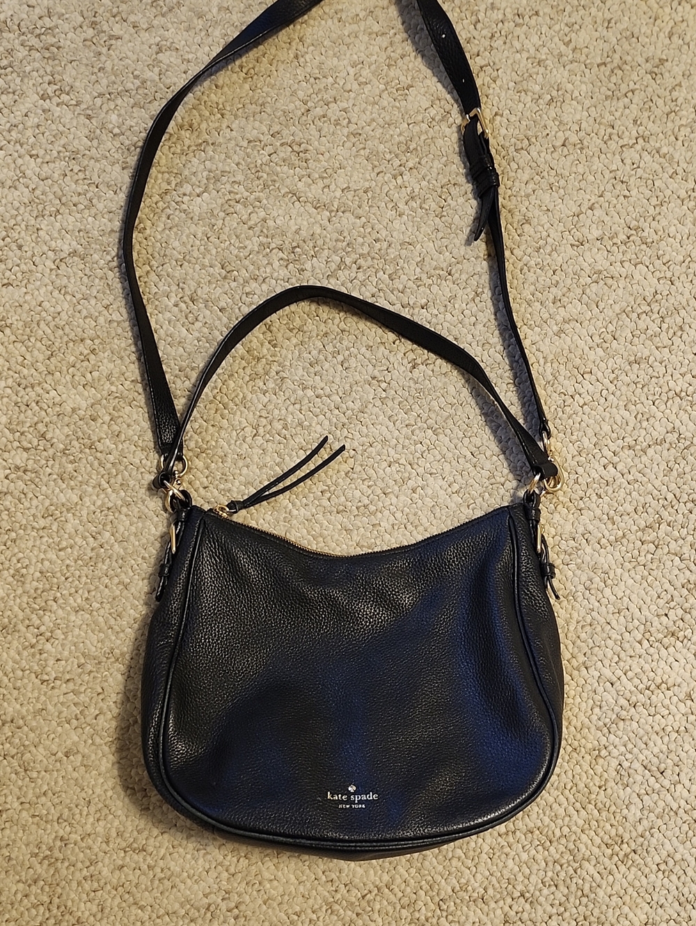 kate spade Black Leather Shoulder Bag